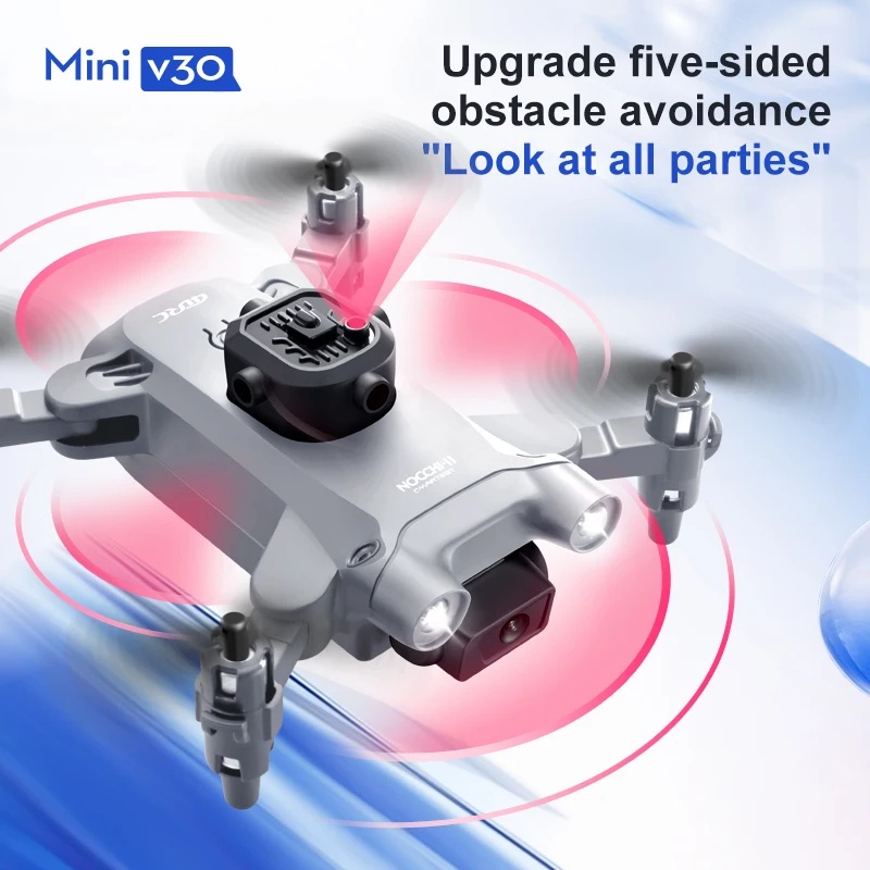 ミニV30 WiFi 4K HDデュアルカメラ搭載 障害物回 - Drone Camera 4K のレビューと価格