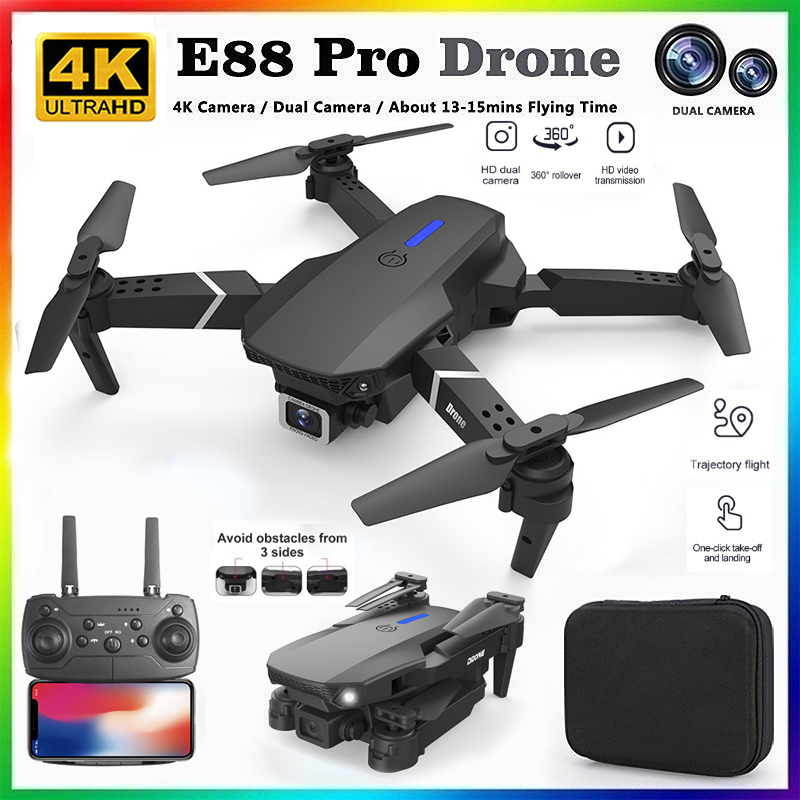 2026年新型 E88 プロ仕様 HD 4K RCドローン  - Drone Camera Lens のレビューと価格