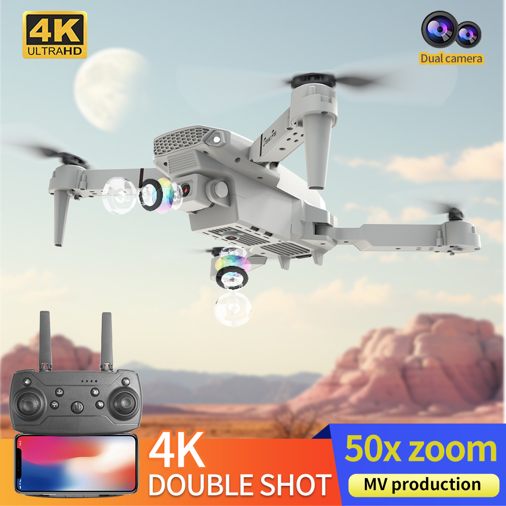 2026年新型 E88 プロ仕様 HD 4K RCドローン  - Drone Camera Lens のレビューと価格