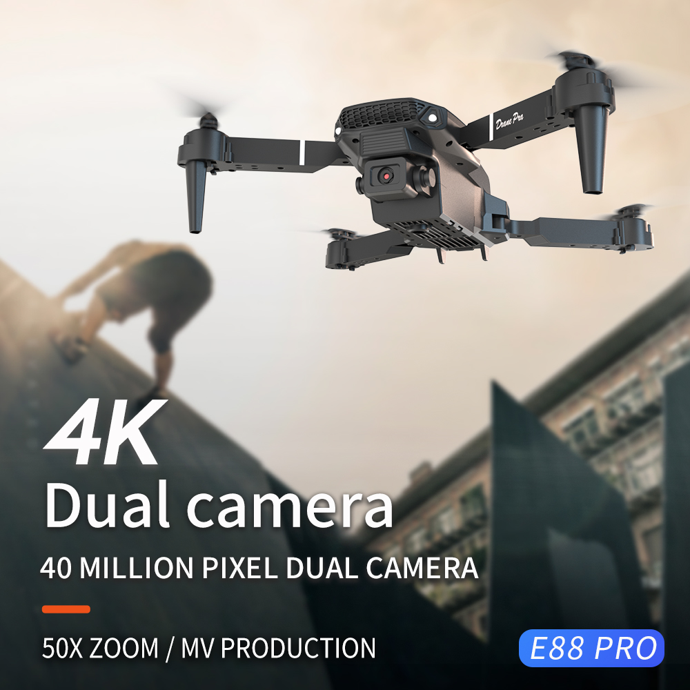 2026年新型 E88 プロ仕様 HD 4K RCドローン  - Drone Camera Lens のレビューと価格