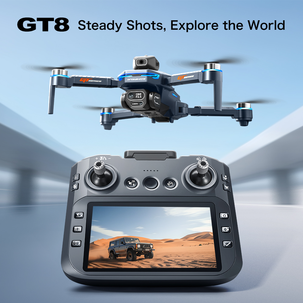 GT8 Max折りたたみ式ドローン 8K HDプロフェッショ - Drone Camera Lens のレビューと価格