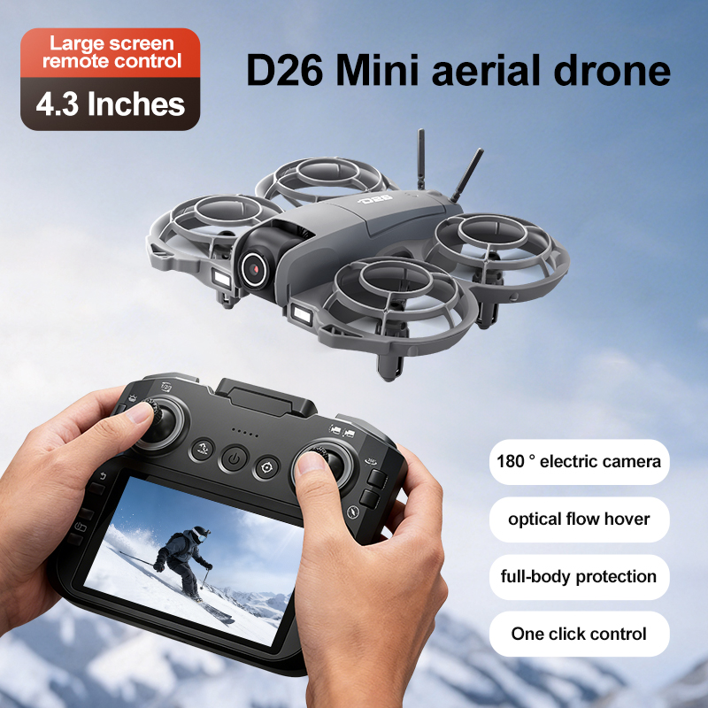 D26 ドローン 4K 空撮HD 180 °   カメラ付き - Drone Camera 4K のレビューと価格