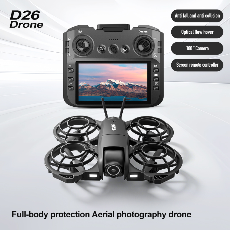 D26 ドローン 4K 空撮HD 180 °   カメラ付き - Drone Camera 4K のレビューと価格