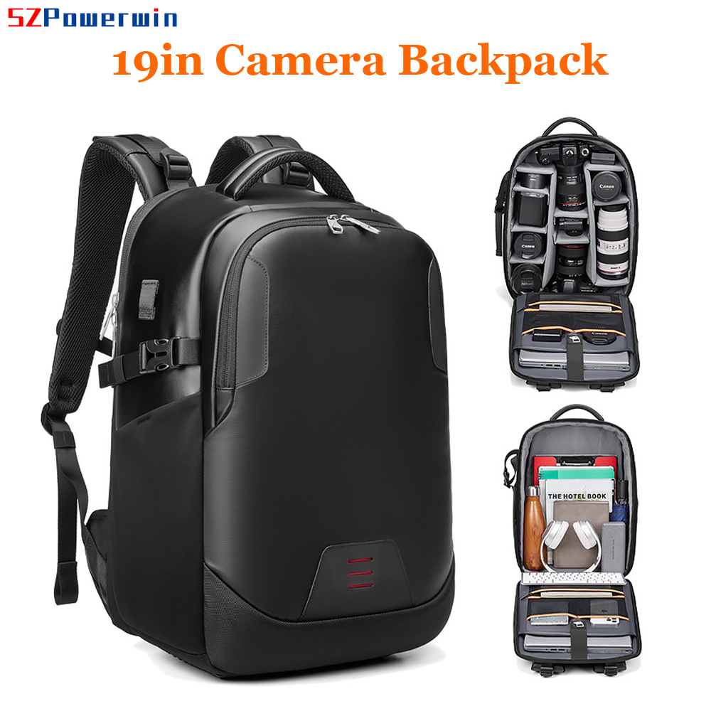 Powerwin 新型19インチ DSLRカメラバッグ 防水 - Drone Camera Case のレビューと価格
